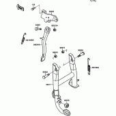 Схема вузла: Підставка для Kawasaki EX500 GPZ500S