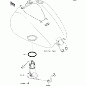 Схема вузла: Паливний насос Kawasaki VN1700 VN1700 Classic Tourer ABS