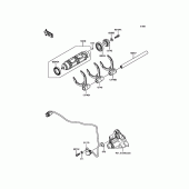 Схема вузла: Gear Change Drum/Shift Fork(s) для Kawasaki ZX1000 Ninja H2
