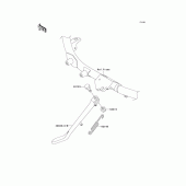 Схема вузла: Stand(s) для Kawasaki VN1600 Vulcan 1600 Mean Streak