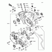 Схема вузла: Картер двигуна для Kawasaki KX85 KX85-II