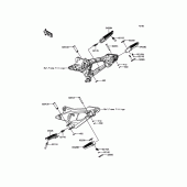 Схема вузла: Підніжки для Kawasaki ZR800 Z800 ABS