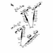 Схема узла: Клапан для Kawasaki VN1500 Vulcan 88