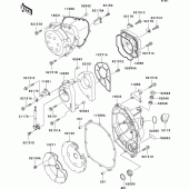 Схема узла: Engine cover(s) для Kawasaki ZX900 Ninja ZX-9R