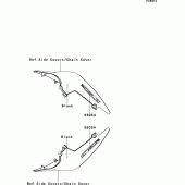 Схема узла: Decals(black)(ncf) для Kawasaki ZR750 Z750R