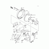 Схема вузла: Headlight(s) для Kawasaki ZR750 ZR-7