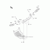 Схема узла: Подножки для Kawasaki KLX110 KLX110