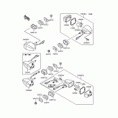 Схема вузла: Поворотники для Kawasaki ZR400 ZRX