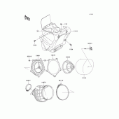 Схема узла: Воздушный фильтр для Kawasaki KX85 KX85