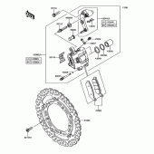 Схема вузла: Переднє гальмо для Kawasaki EX650 Ninja 650 ABS