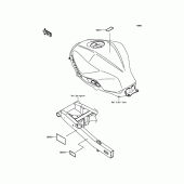 Схема вузла: Інформаційні наклейки для Kawasaki EX300 Ninja 300