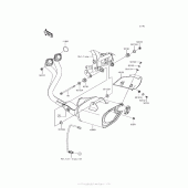 Схема вузла: Вихлопна система для Kawasaki EX650 Ninja 650