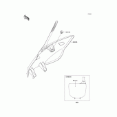 Схема узла: Аксессуары для Kawasaki KX250/ KX252 KX250F