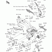Схема узла: Крепление двигателя для Kawasaki ZR750 Z750