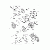 Схема вузла: Зчеплення для Kawasaki VN1700 Vulcan 1700 Voyager ABS