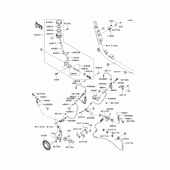 Схема узла: Задний тормозной цилиндр (1/2) для Kawasaki VN1700 Vulcan 1700 Voyager Custom ABS