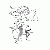 Схема узла: Радиатор для Kawasaki ZX1400 ZZR1400