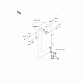 Схема узла: Переднее крыло для Kawasaki ZX600 Ninja ZX-6R
