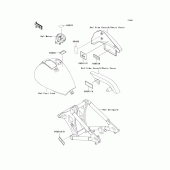 Схема вузла: Інформаційні наклейки для Kawasaki VN800 Vulcan 800 Classic