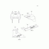 Схема вузла: Decals(red)(zx600-e7) для Kawasaki ZX600 Ninja ZX-6