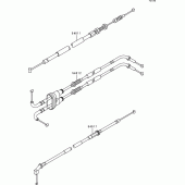 Схема вузла: Троси для Kawasaki ZX600 Ninja ZX-6R