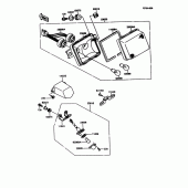 Схема узла: Taillight(s) для Kawasaki ZX600 GPX600R