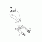 Схема вузла: Інформаційні наклейки для Kawasaki EX650 ER-6F