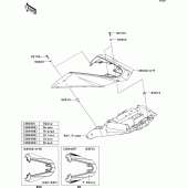 Схема вузла: Side covers для Kawasaki ZR1000 Z1000 ABS