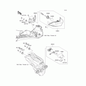 Схема узла: Задний фонарь (Стоп-сигнал) для Kawasaki EX250 Ninja 250