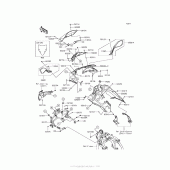 Схема вузла: Облицювальні елементи для Kawasaki EX650 Ninja 650