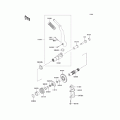 Схема вузла: Kickstarter mechanism для Kawasaki EJ650 W650