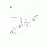 Схема узла: Коленчатый вал для Kawasaki KX250/ KX252 KX250F