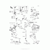 Схема вузла: Ignition Switch/locks/reflectors для Kawasaki ZX1400 Ninja ZX-14R ABS