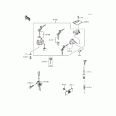 Схема узла: Замок зажигания для Kawasaki ZX600 Ninja ZX-6R