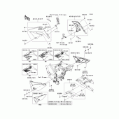 Схема узла: Side covers/chain cover(1/2) для Kawasaki KLX125 KLX125