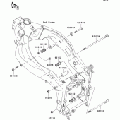 Схема вузла: Кріплення двигуна для Kawasaki ZX636 Ninja ZX-6R