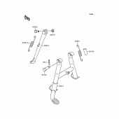 Схема вузла: Підставка для Kawasaki BJ250 Estrella Custom
