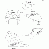 Схема узла: Наклейки для Kawasaki ZX750 Ninja ZX-7RR