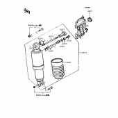 Схема вузла: Амортизатор задній для Kawasaki ZX900 GPZ900R