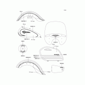 Схема вузла: Decals(silver/gray)(vn1500-l2) для Kawasaki VN1500 Vulcan 1500 Nomad Fi
