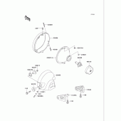 Схема вузла: Headlight(s) для Kawasaki VN750 Vulcan 750