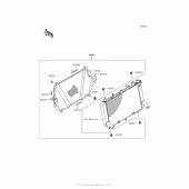 Схема вузла: Аксесуари (Radiator Screen) для Kawasaki ZR900 Z900