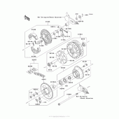 Схема вузла: Rear Hub (Aaf) для Kawasaki AX125 Fury 125R