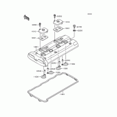 Схема узла: Клапанная крышка для Kawasaki ZR1200 ZRX1200S