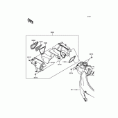 Схема вузла: Air Duct для Kawasaki ZX636 Ninja ZX-6R 30th Anniversary Edition