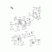 Схема вузла: Engine cover(s) для Kawasaki KX250/ KX252 KX250F