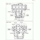 Схема вузла: Болти картера двигуна для Kawasaki ZG1400 1400GTR ABS