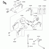 Схема узла: Замок зажигания для Kawasaki VN1500 VN1500 Classic
