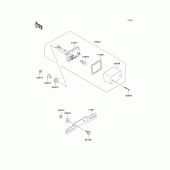 Схема вузла: Taillight(s) для Kawasaki KMX125