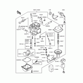 Схема вузла: Карбюратор для Kawasaki BJ250 Estrella